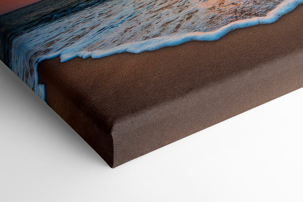 A sunset over a beach A sunset over a beach