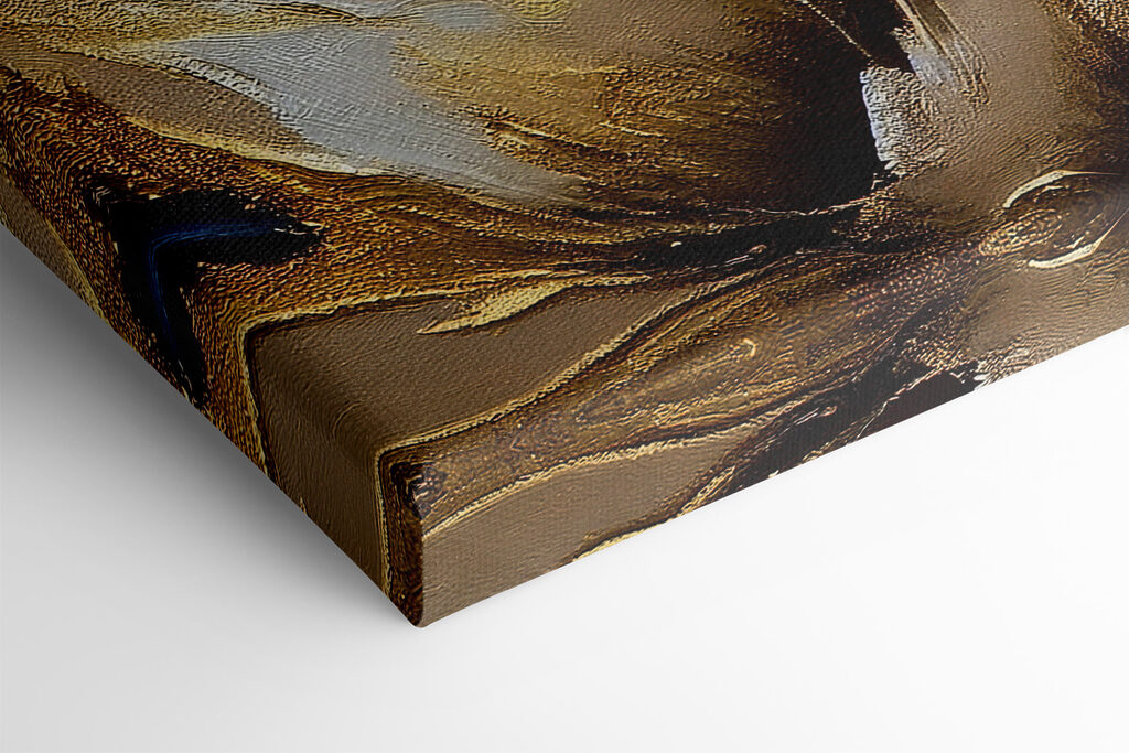 A painting of a flower