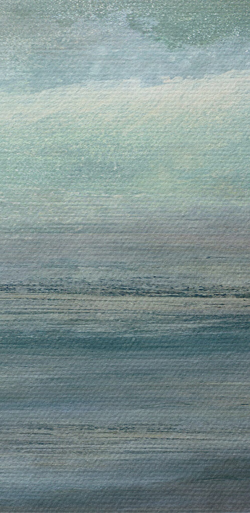 A painting of a beach