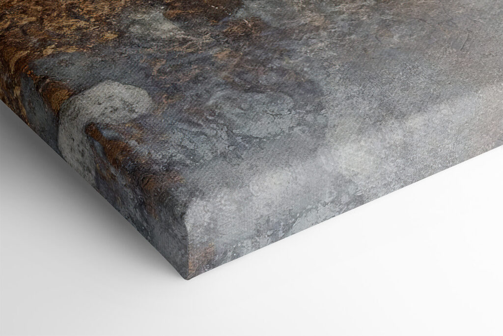 A close up of a stone