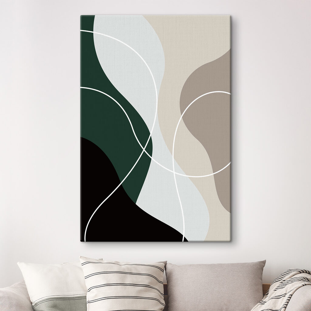 A colorful background with white lines