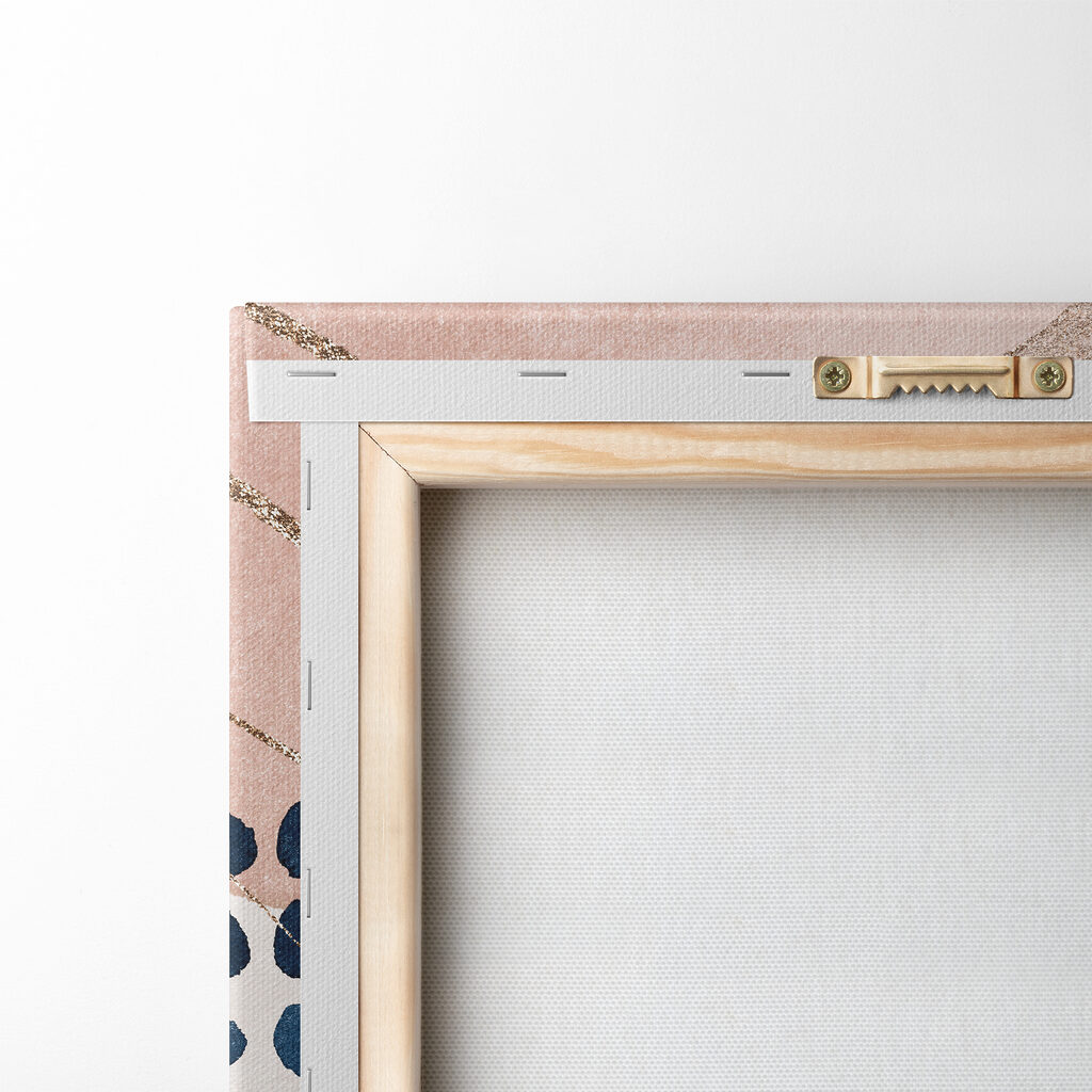 A close up of a painting