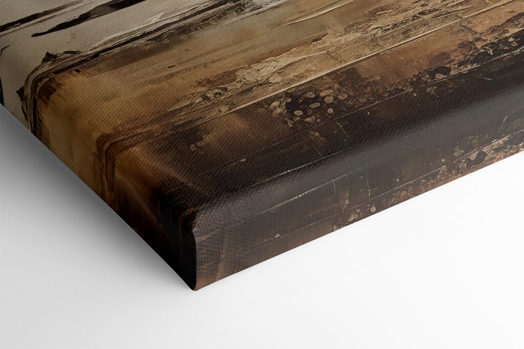 A painting of a beach with the sun in the background A painting of a beach with the sun in the background