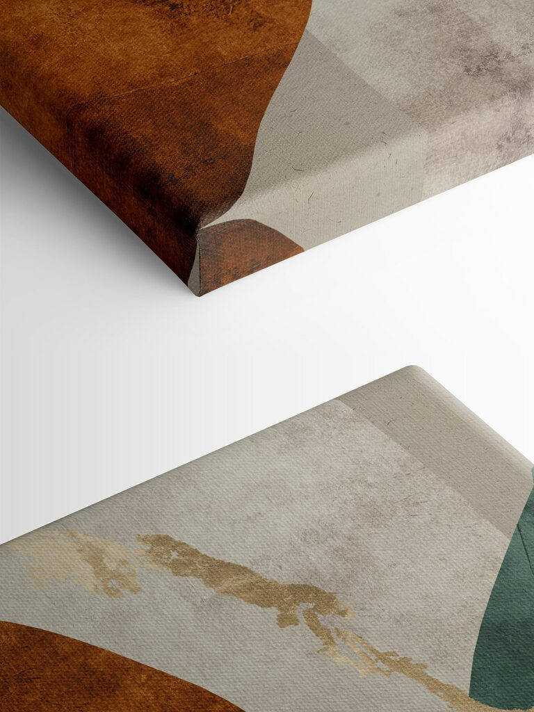 A art piece with a colorful design