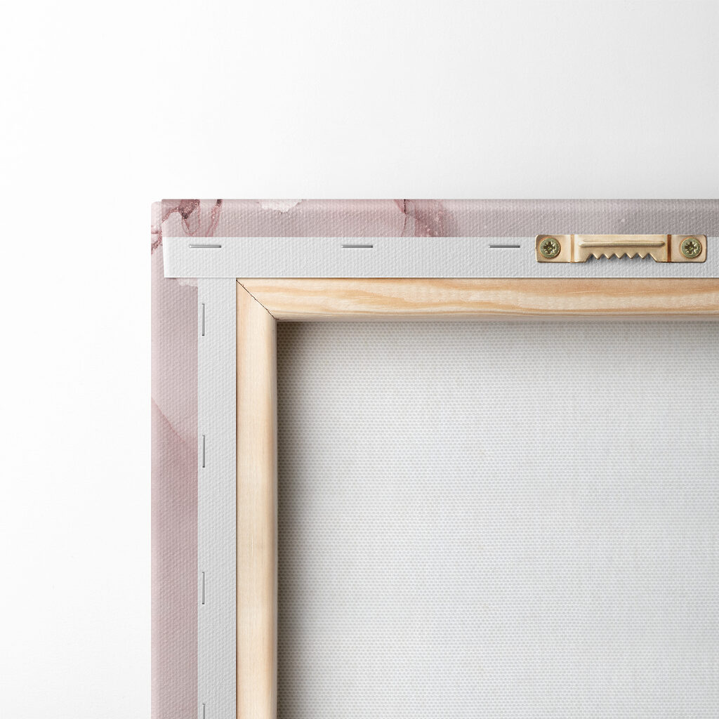 A close up of a painting