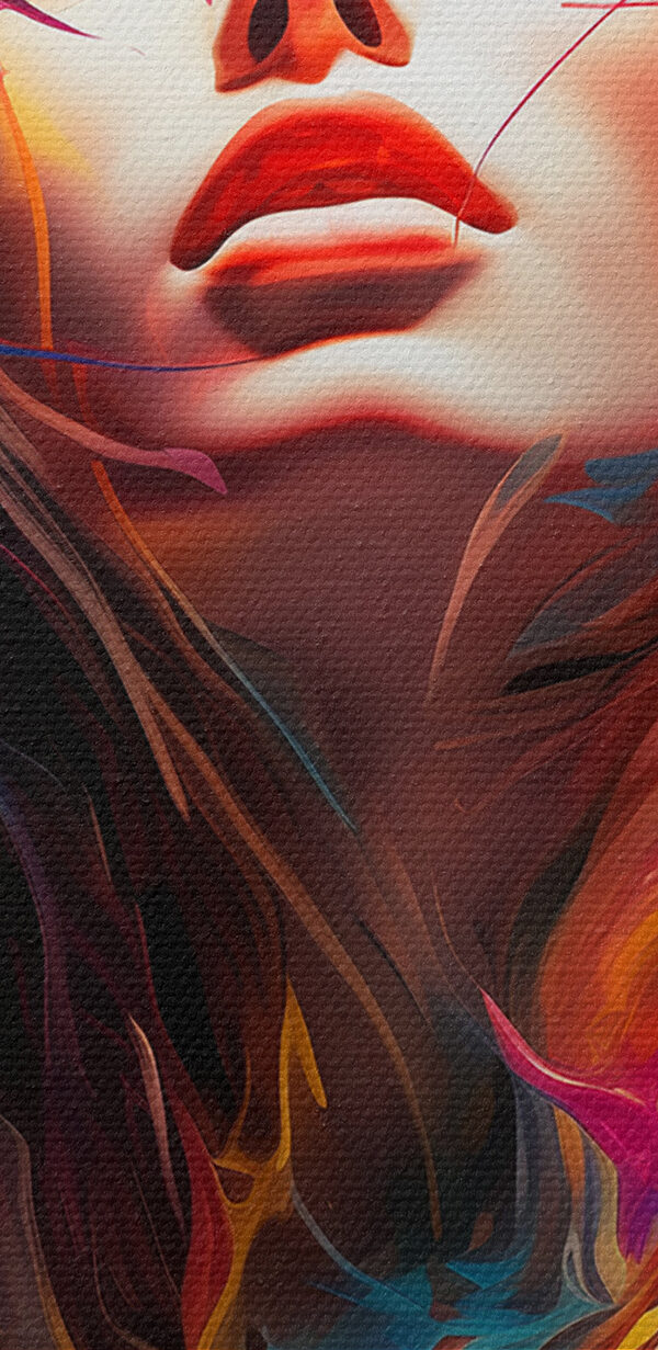Žena s barevnými vlasy Žena s barevnými vlasy