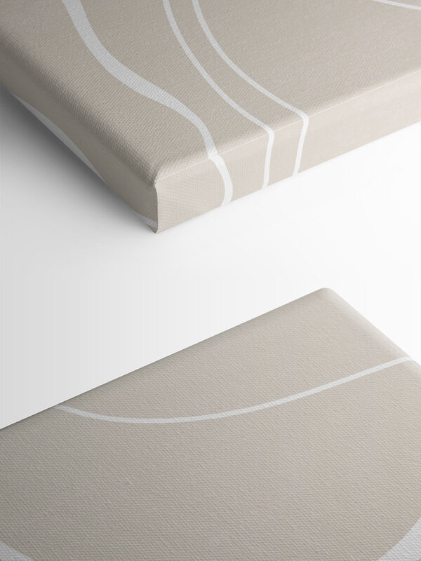A white lines on a beige background A white lines on a beige background