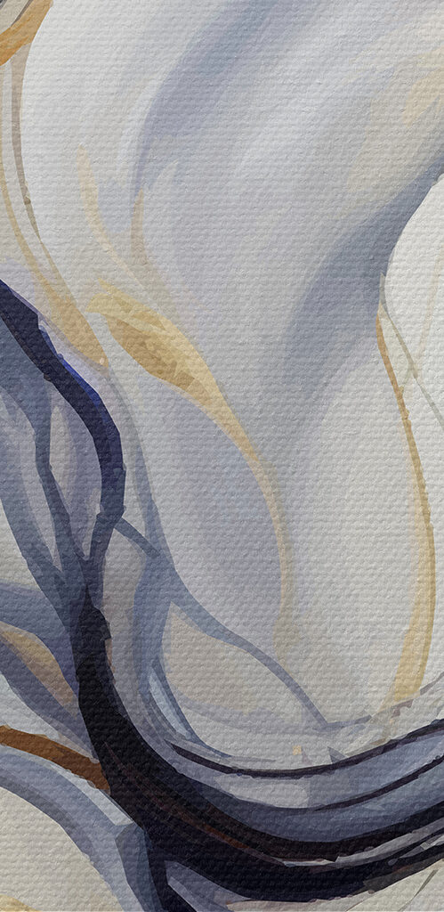 Ethereal Horses Amidst Swirling Colors