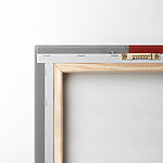 Obraz červeného čtverce s černou a bílou barvou Obraz červeného čtverce s černou a bílou barvou