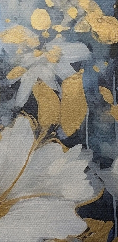 Floral Elegance in Blue and White