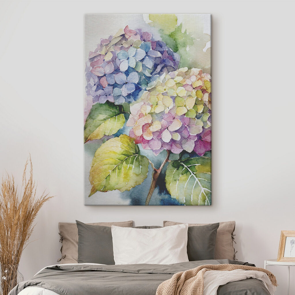 A watercolor painting of flowers