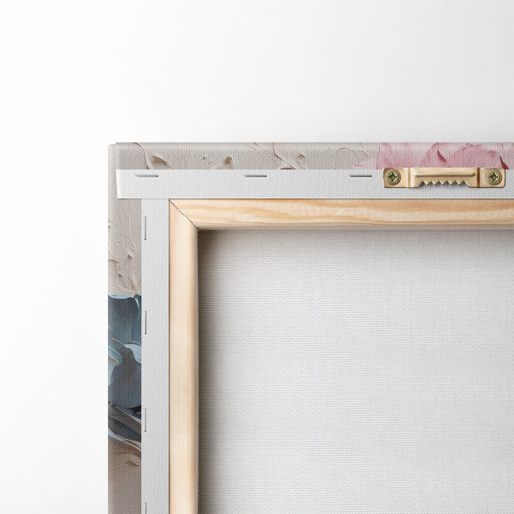 A painting of flowers on a white surface A painting of flowers on a white surface