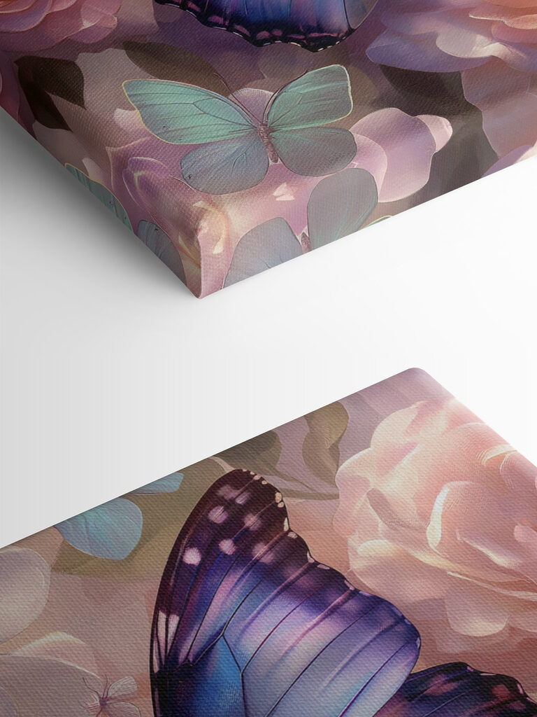 Two butterflies on a flower