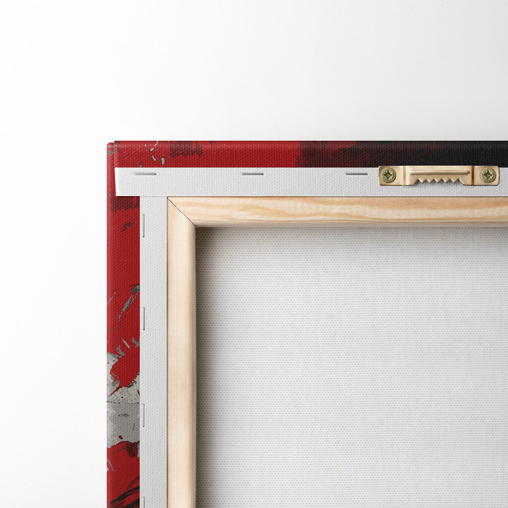 A black and red paint