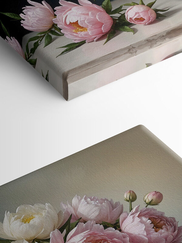 A vase of pink and white flowers