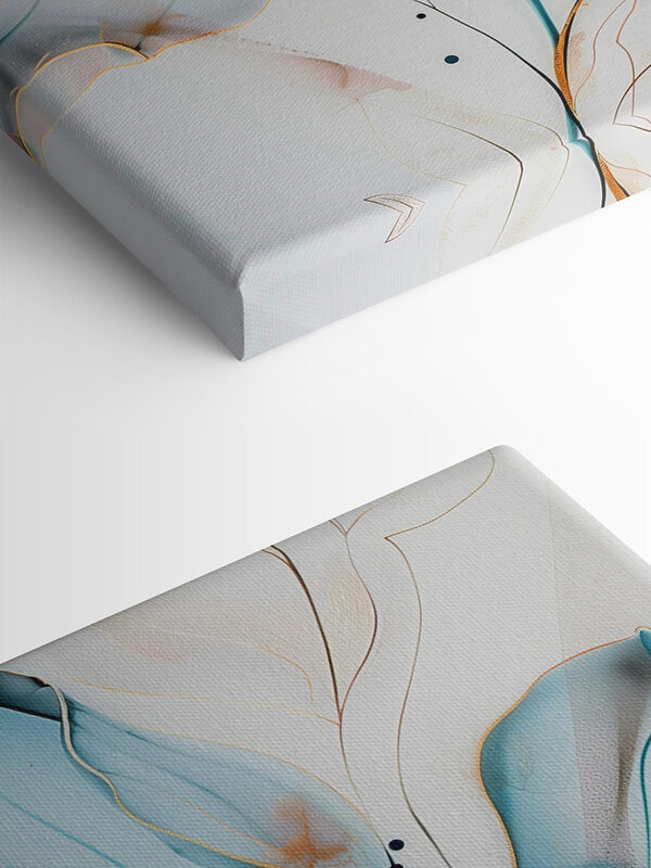 Abstraktní modrá květina s elegantními liniemi s39348pmlfn 600x800 - Abstraktní modrá květina s elegantními liniemi