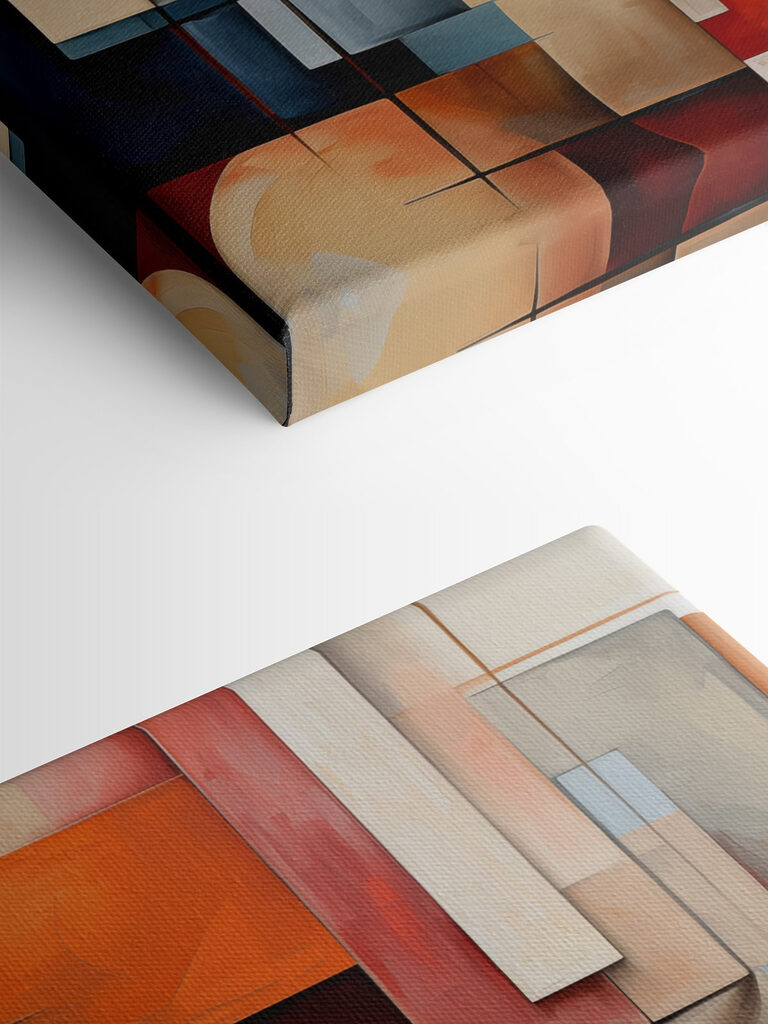 Painting of a colorful pattern