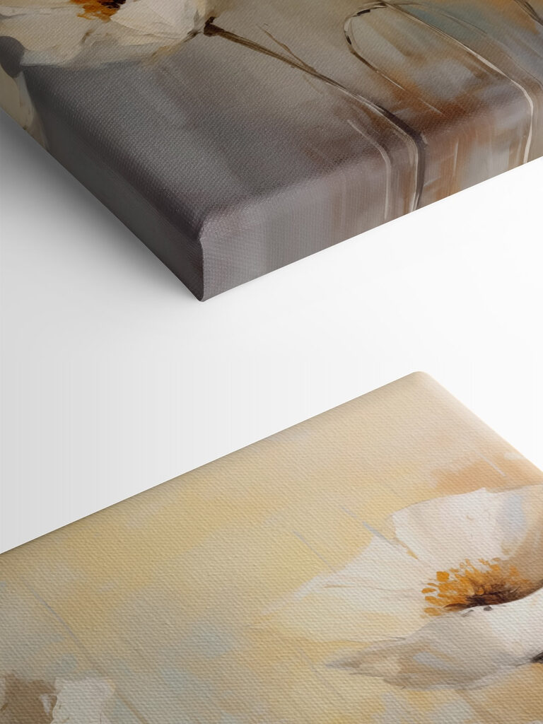 Painting of white flowers