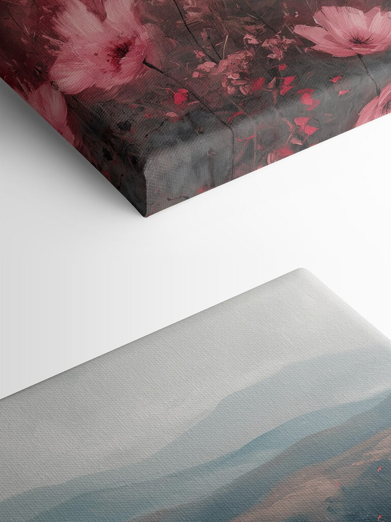 Field of pink flowers