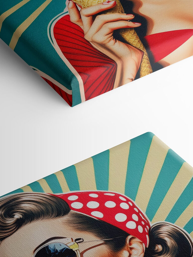 Woman holding an ice cream cone