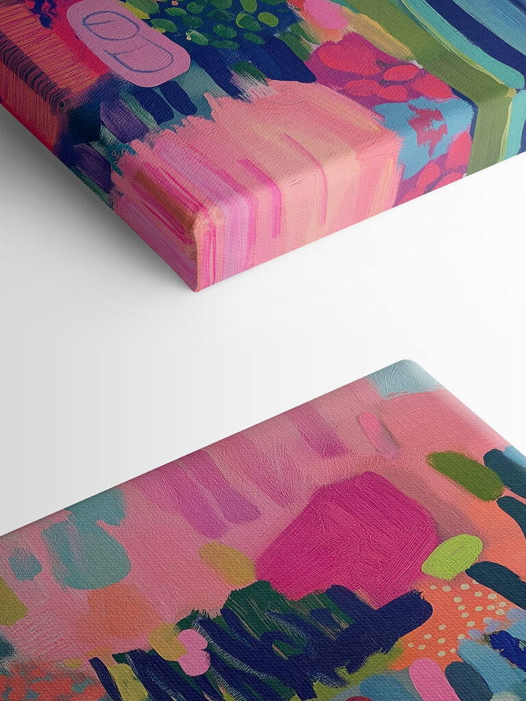 Colorful painting of flowers and plants Colorful painting of flowers and plants