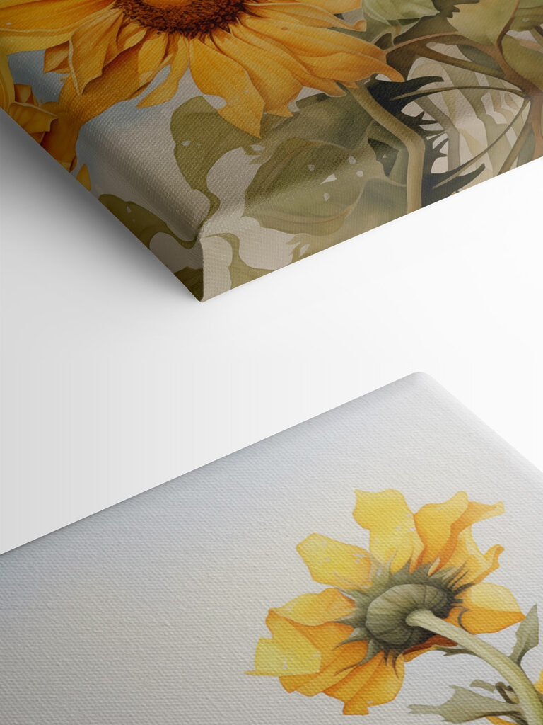 Bird on a branch with flowers