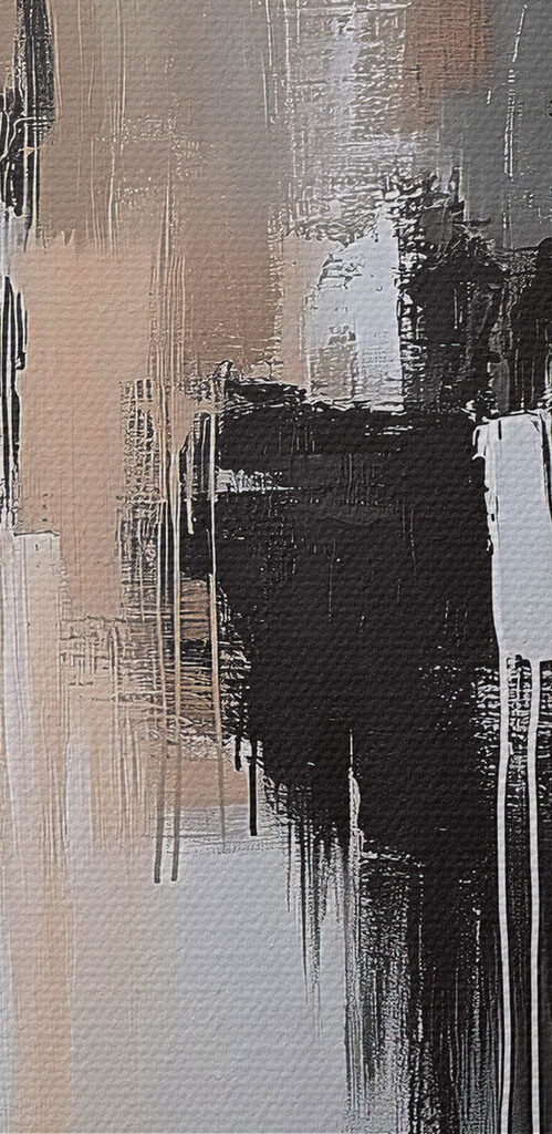 Black and white painting Black and white painting