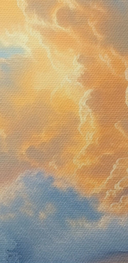 Waves crashing on the beach