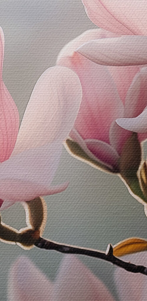 Delicate petals in soft hues