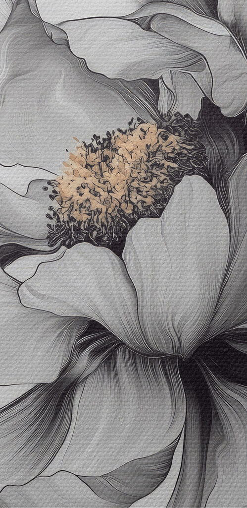 Elegant floral design in monochrome hues Elegant floral design in monochrome hues