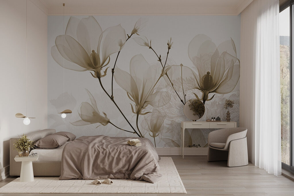 Delicate blooms in soft hues