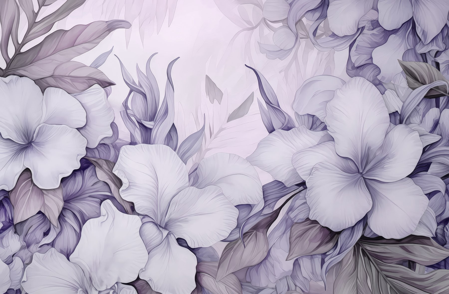 Delicate blooms in soft pastels