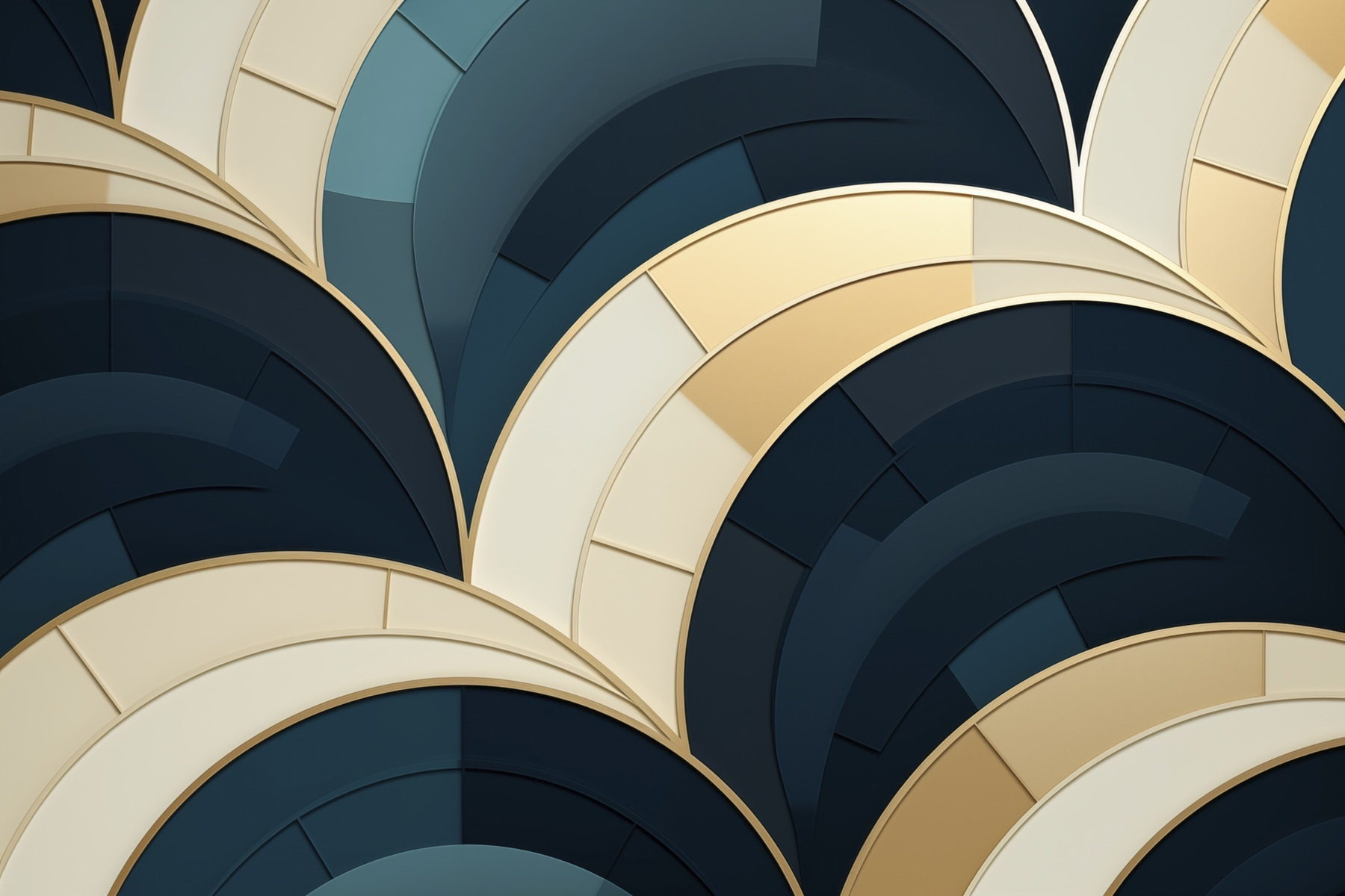 Abstract curves in calming colors Abstract curves in calming colors