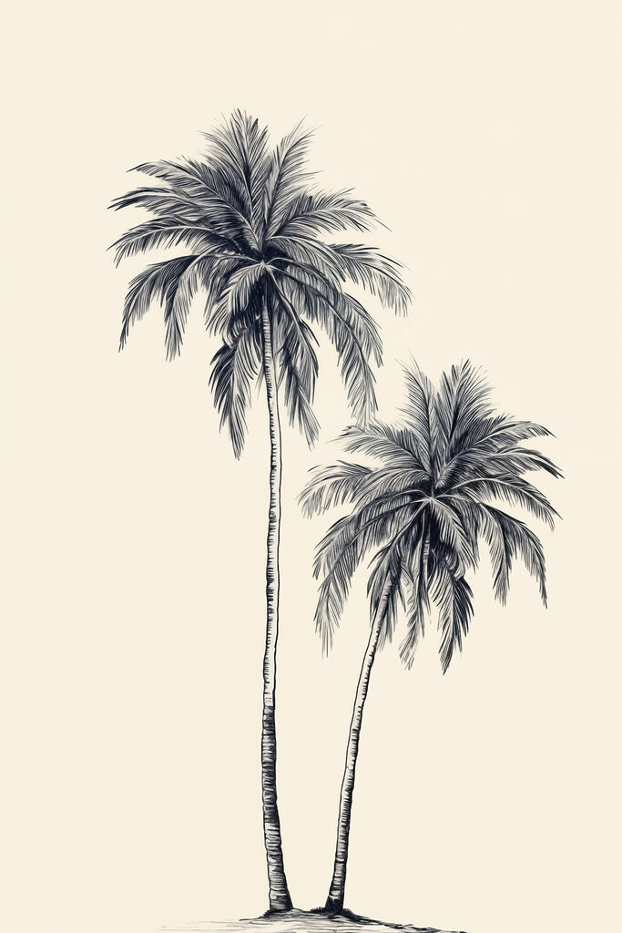 Group of palm trees