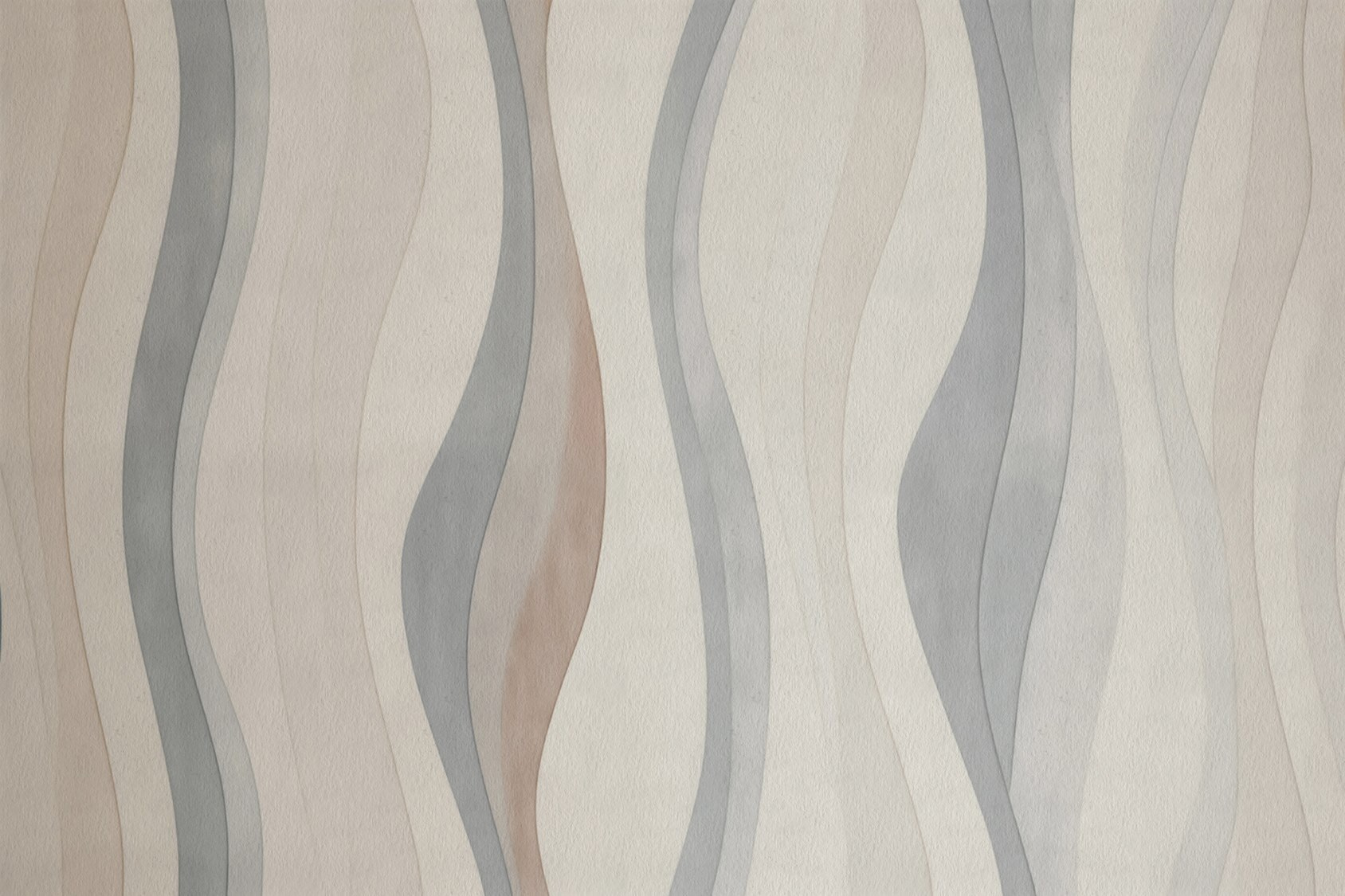 White and grey wallpaper with wavy lines