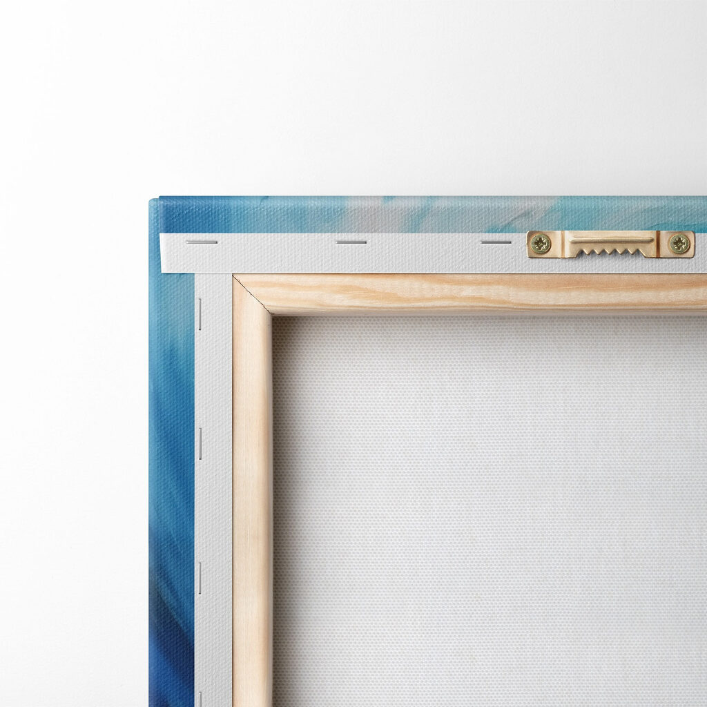 Blue and white swirl