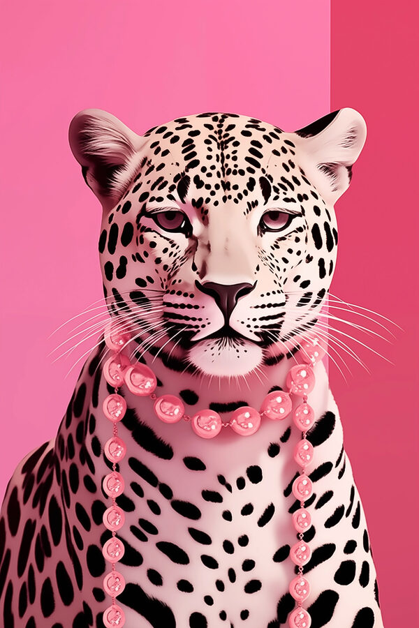 Leopard s náhrdelníkem Leopard s náhrdelníkem