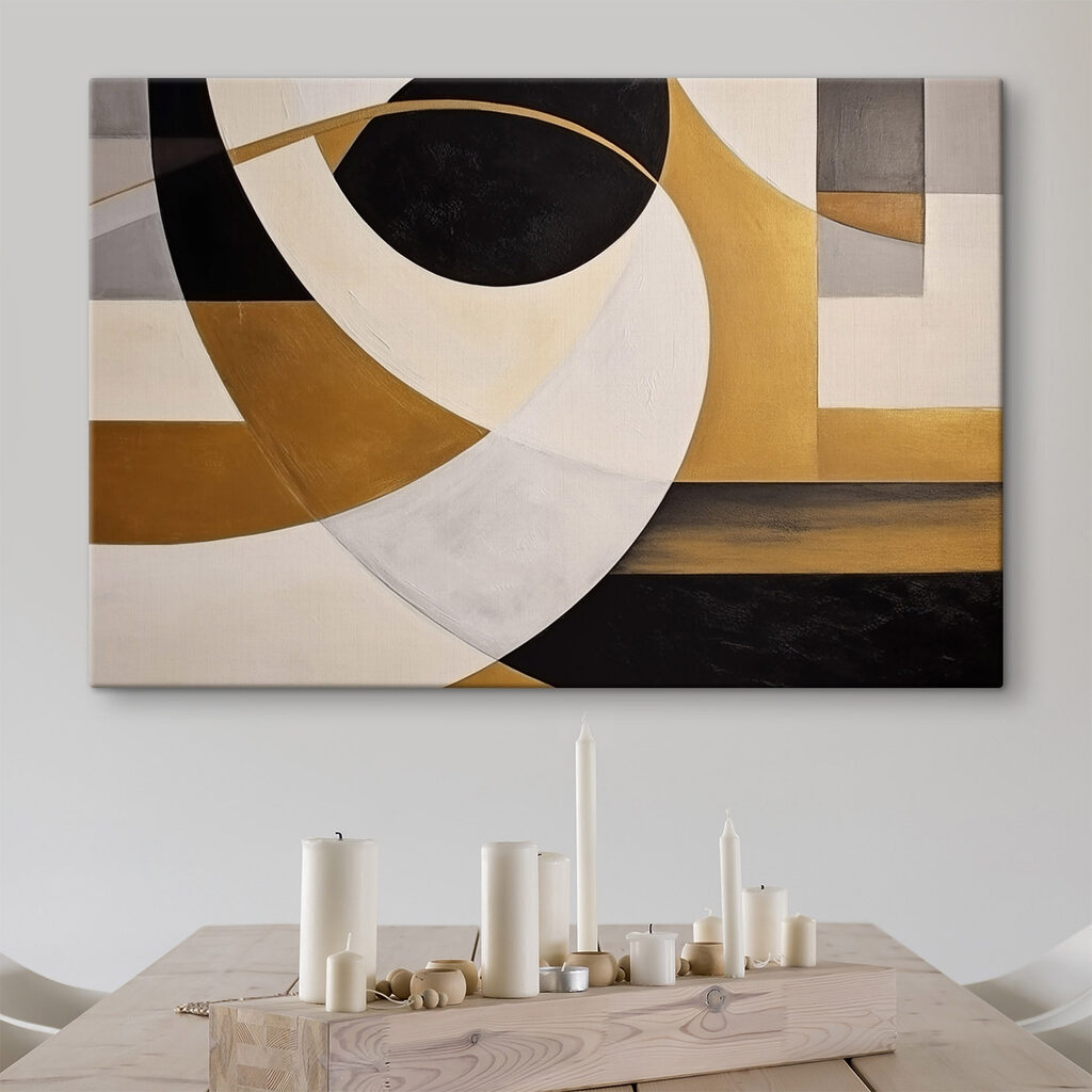 Dynamic shapes in monochrome harmony