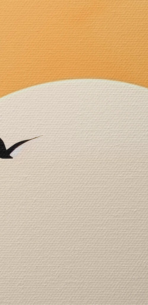 Bird flying in the sky