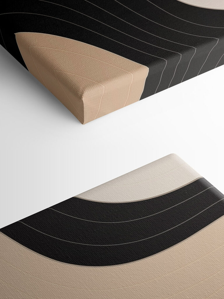 Black and white wavy lines