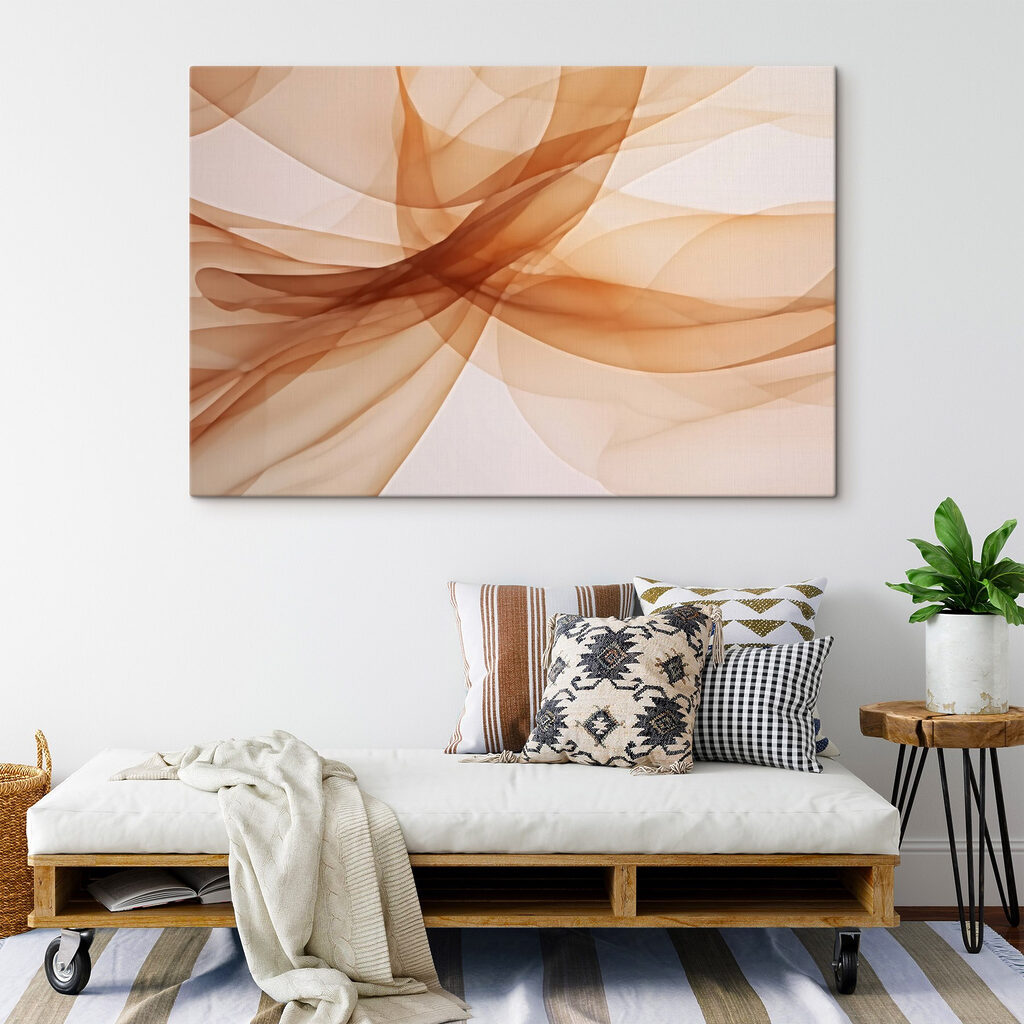 Fluid patterns in warm tones