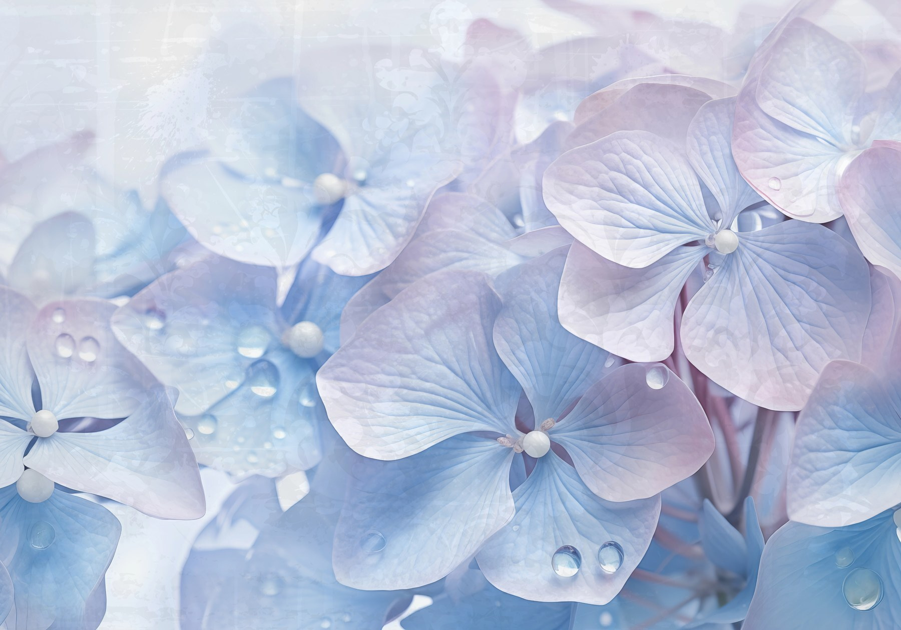 Delicate petals in soft hues