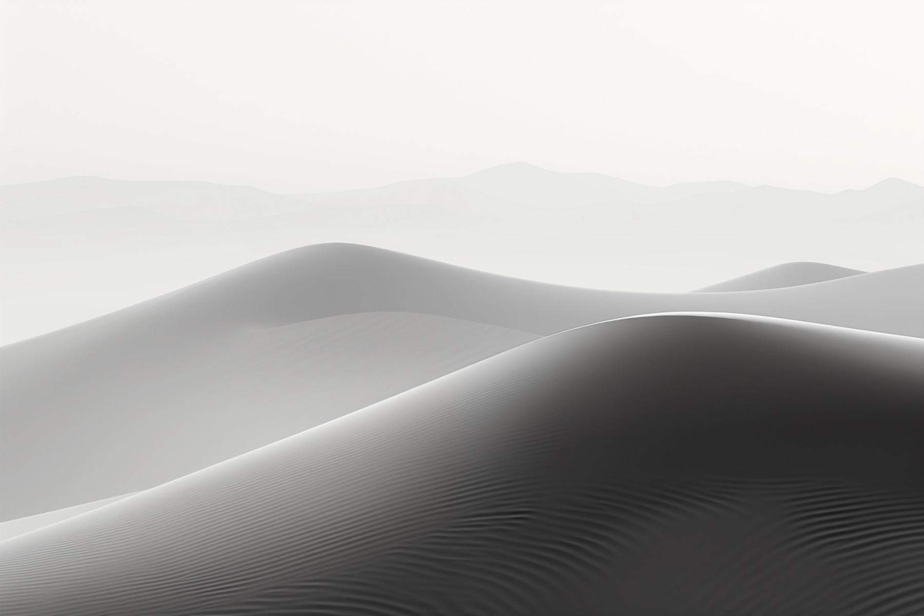Sand dunes in the desert