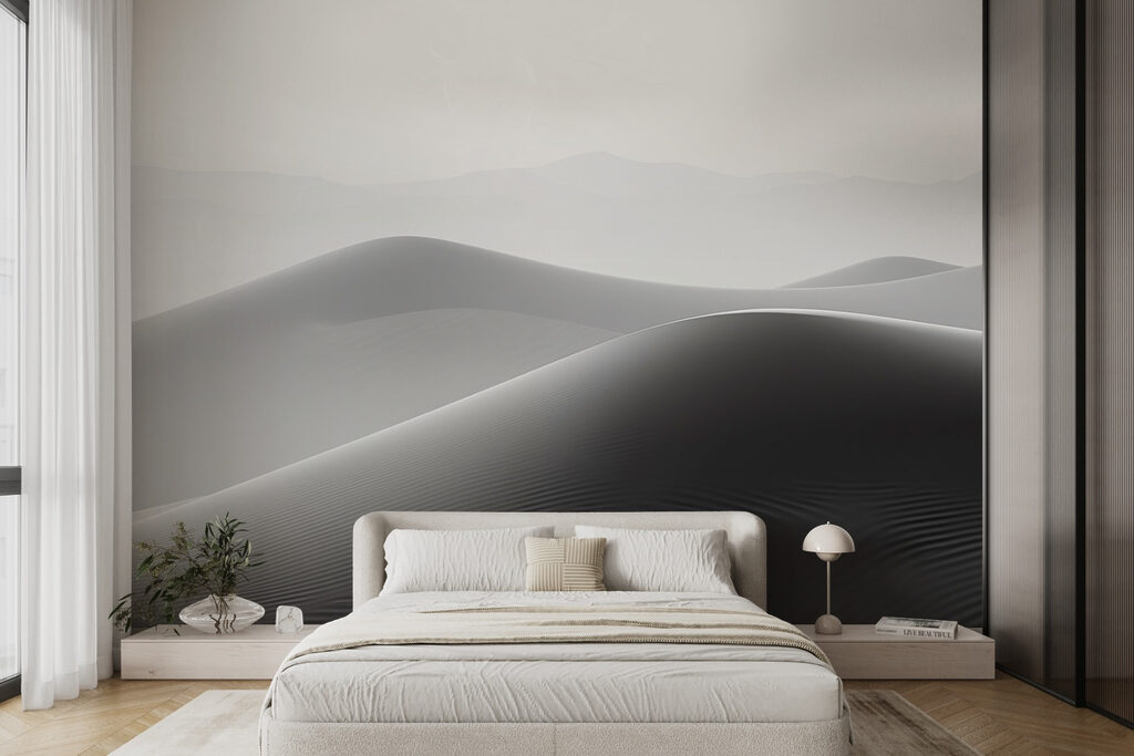 Sand dunes in the desert