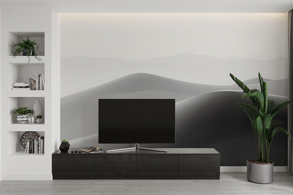 Sand dunes in the desert