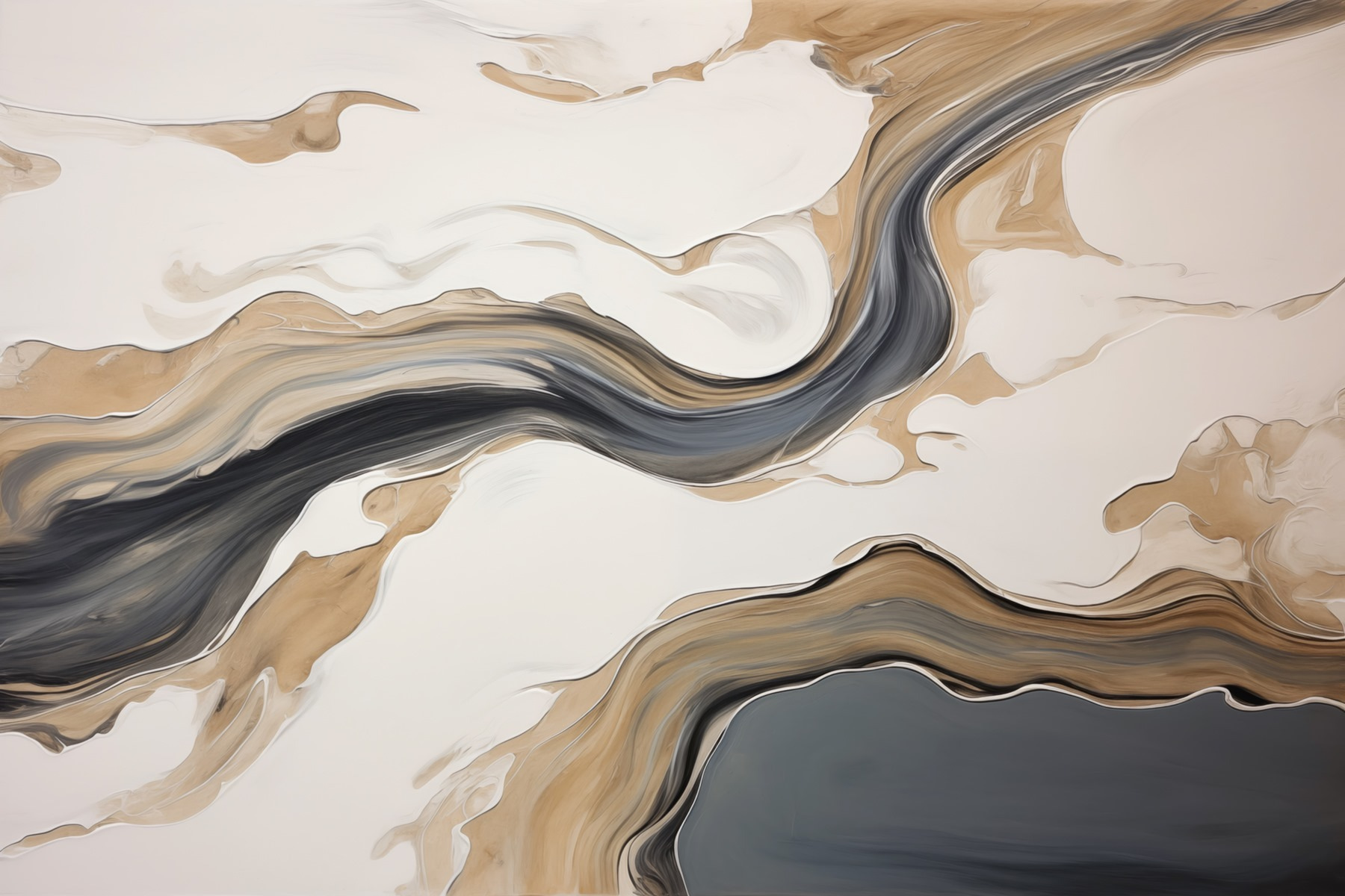 White and black swirls on a white surface White and black swirls on a white surface