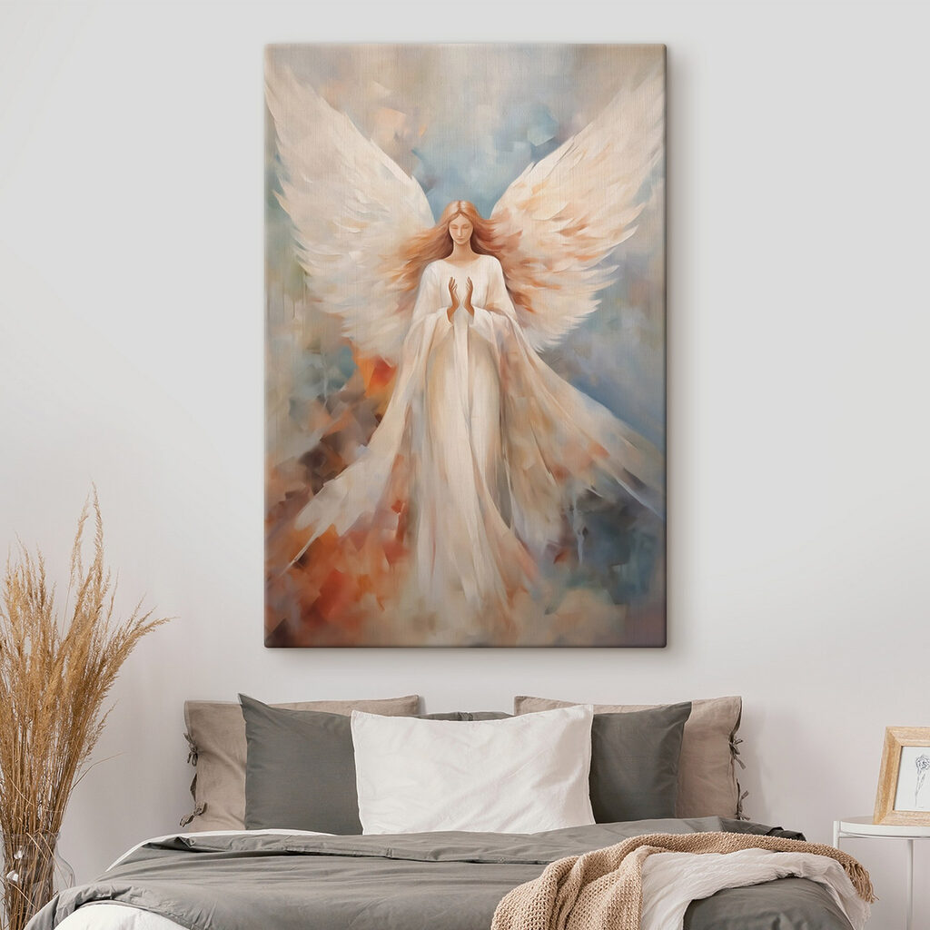 Painting of a woman with wings Painting of a woman with wings