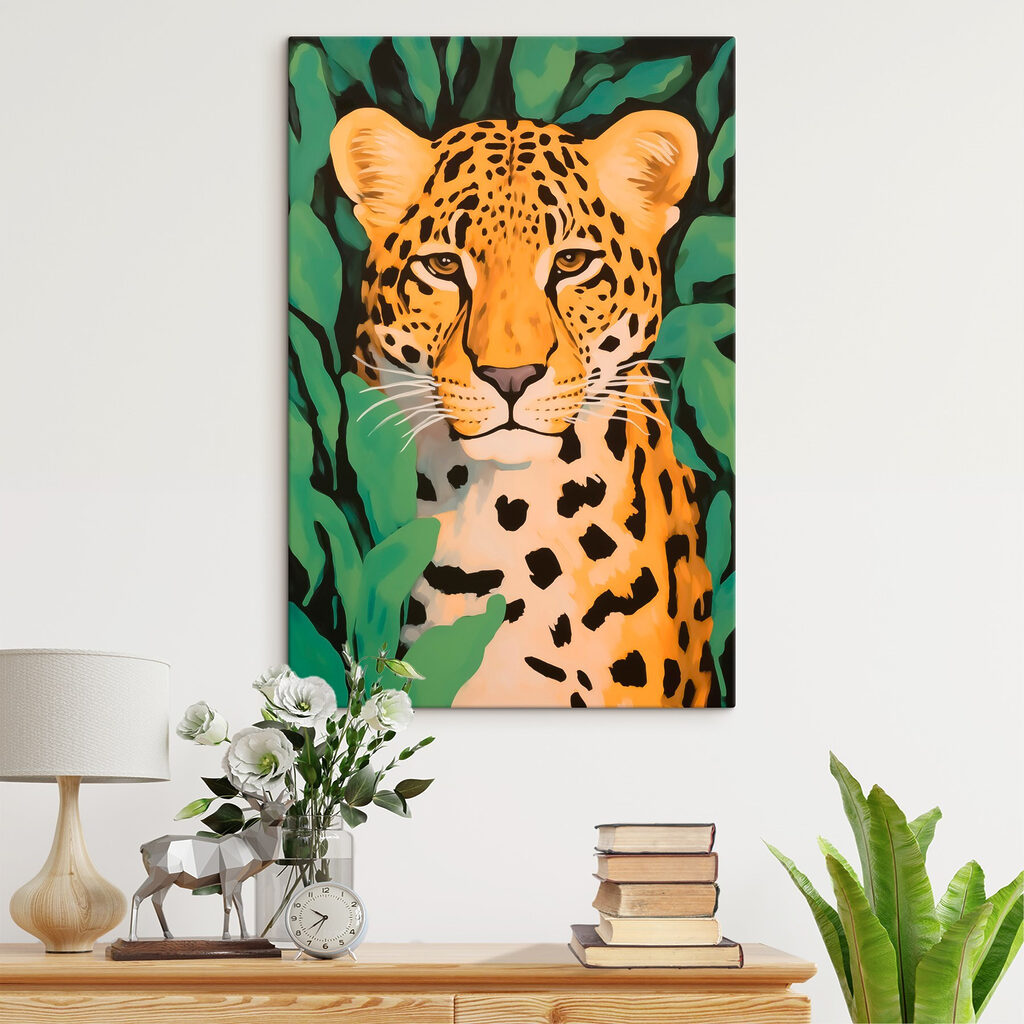 Painting of a leopard Painting of a leopard