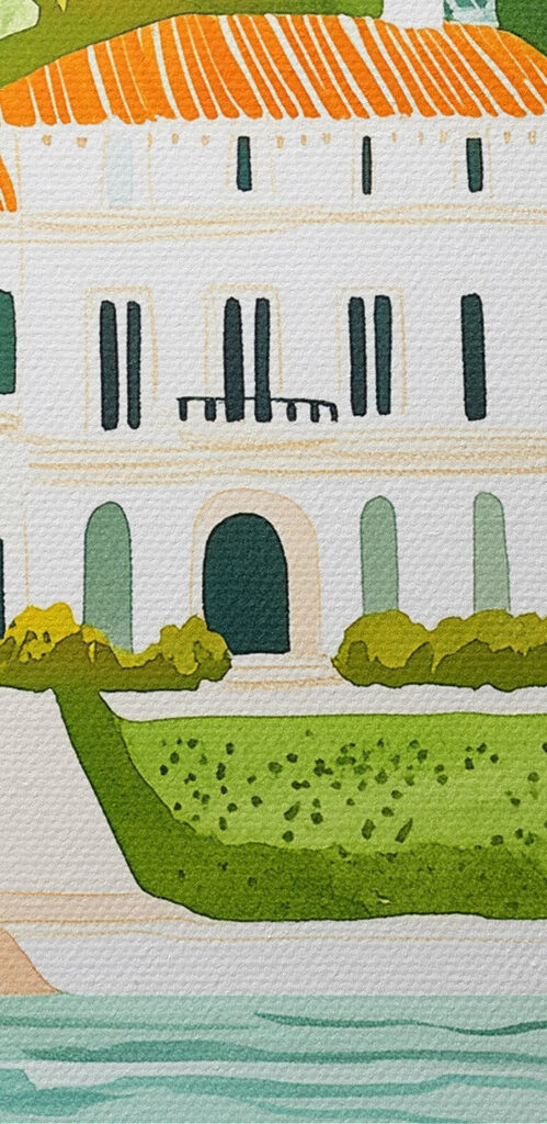 House with a pool and trees