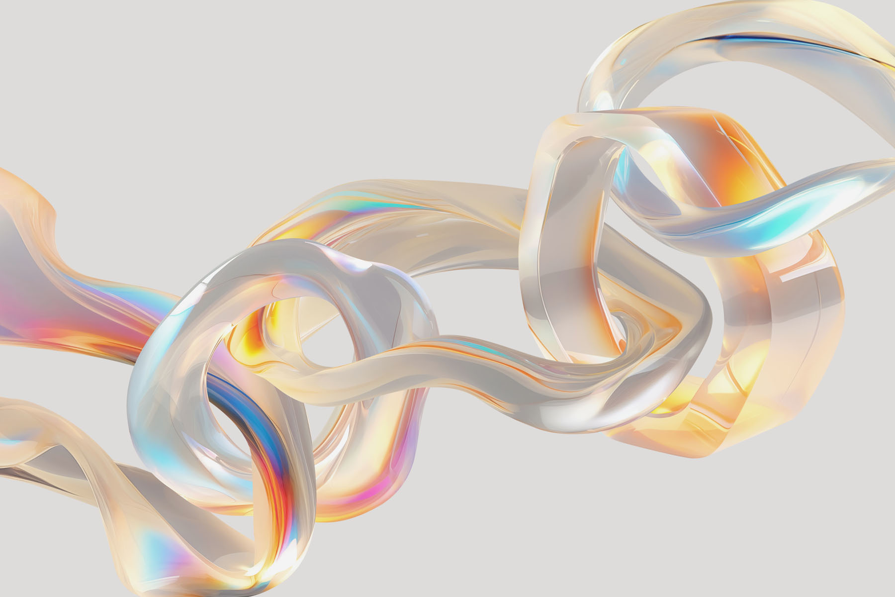 Flowing strands of iridescent beauty